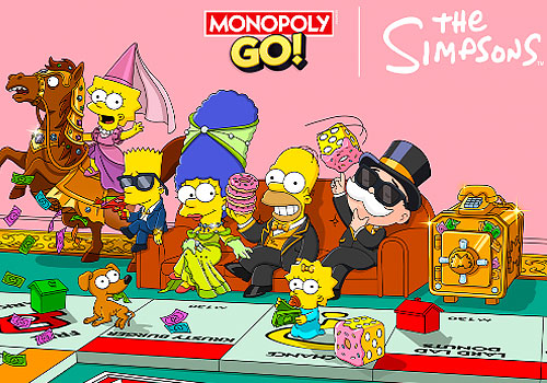 NYX Game Awards Winner: MONOPOLY GO! x The Simpsons Integration | Game Design - Key Art 