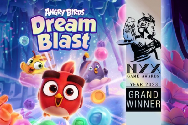 Rovio Celebrates 4 Grand Wins and Gold Medal for Mobile Game Angry Birds Dream Blast!