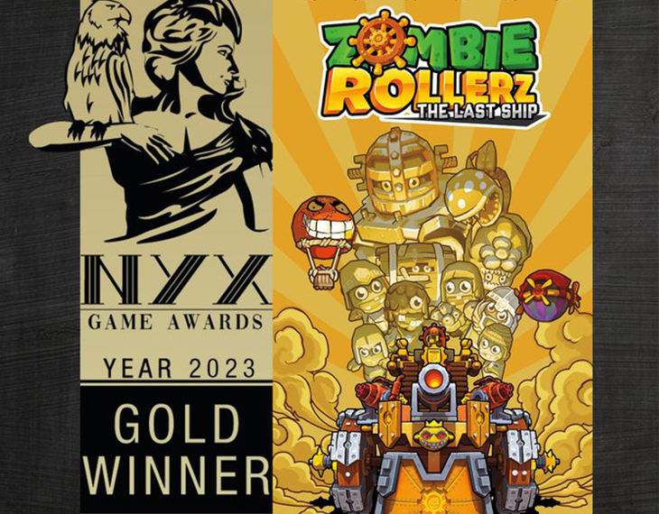 Zombie Rollerz: The Last Ship has been selected as the prestigious Gold Winner!