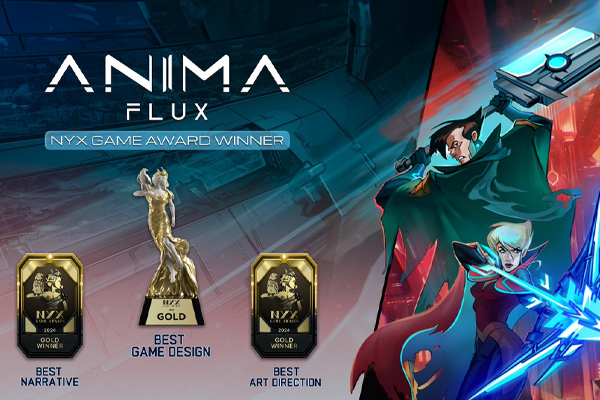 Anima Flux has won 3 Gold awards in the PC game category at the 2024 NYX Game Awards ! 