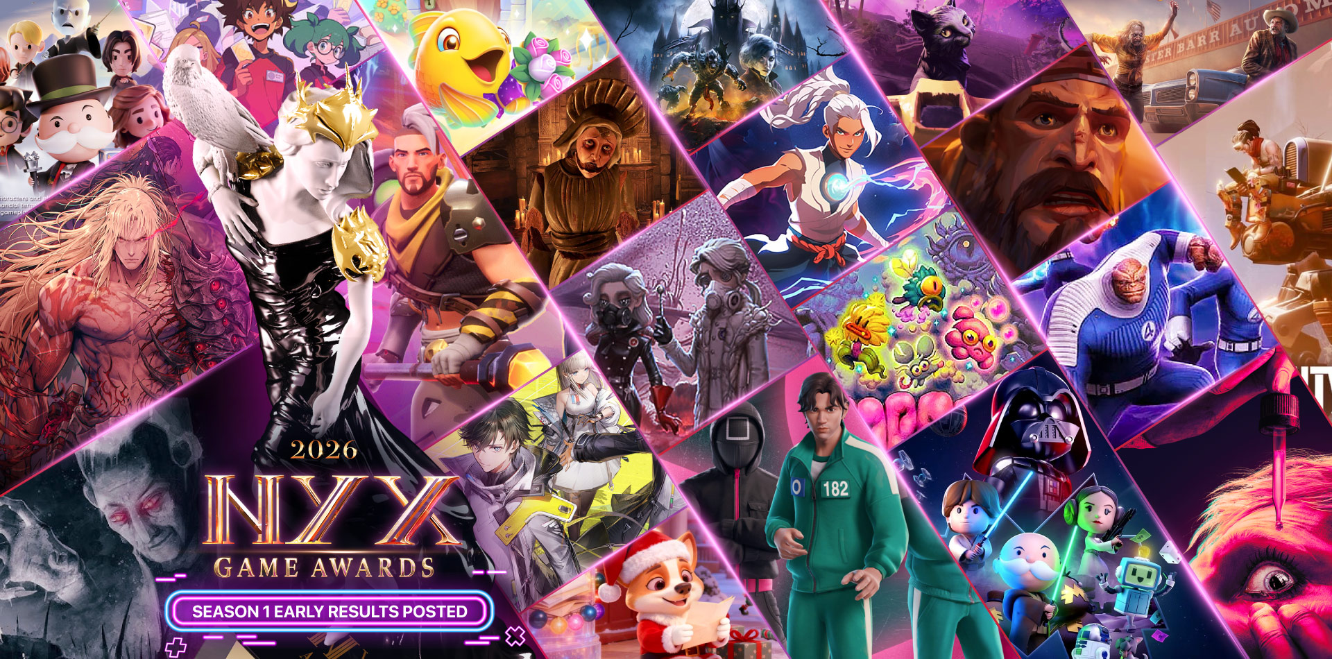 Early Results Announced - 2026 NYX Game Awards!